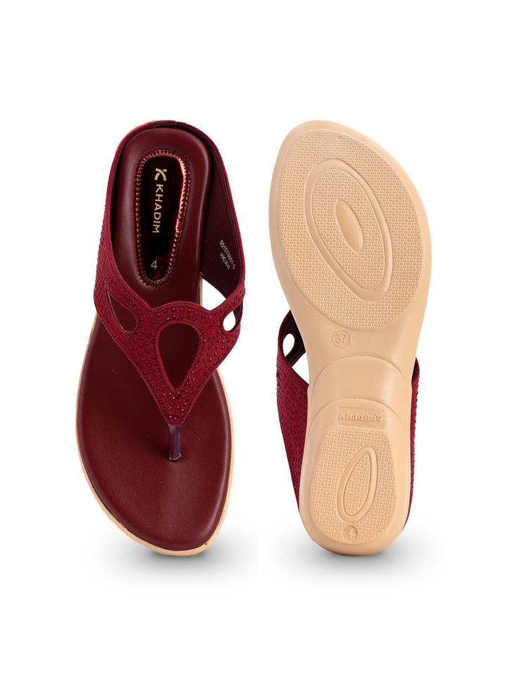 Khadim Flat Slip On Sandal for Women