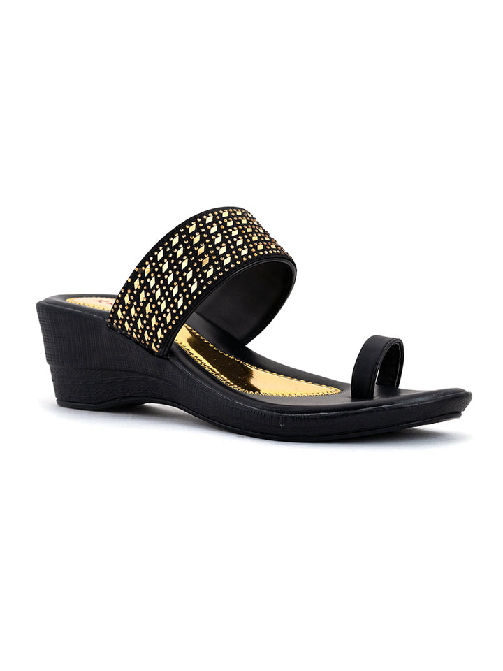 Khadim Wedge Heel Slip On Sandal for Women