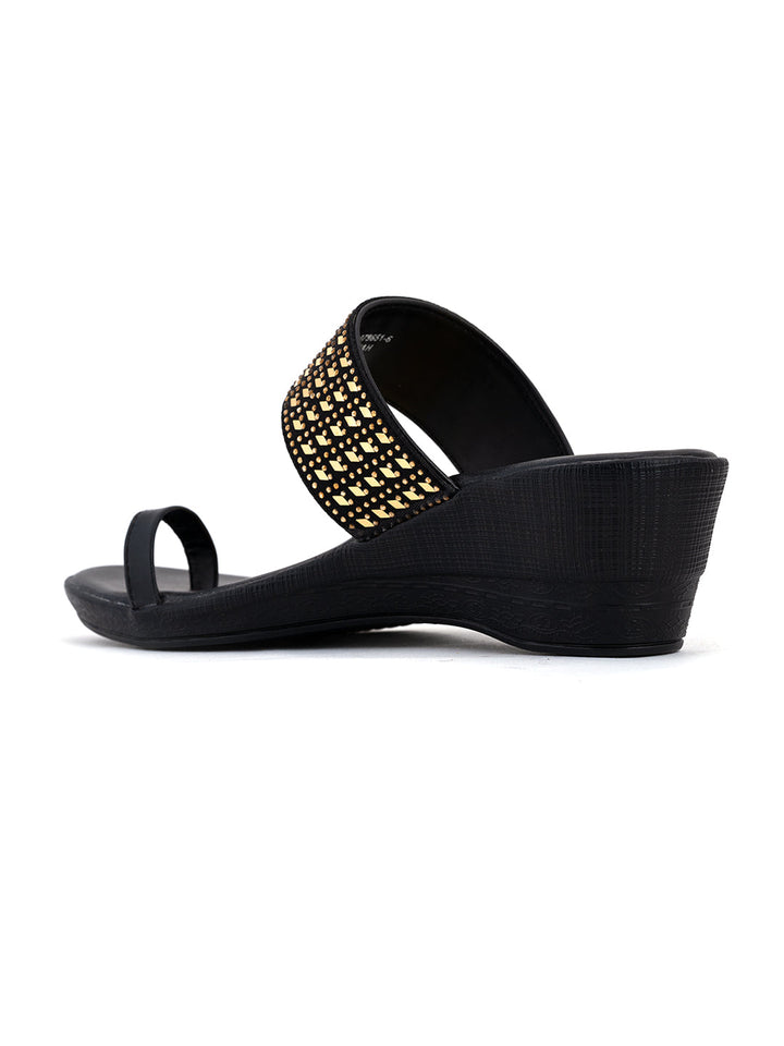 Khadim Wedge Heel Slip On Sandal for Women