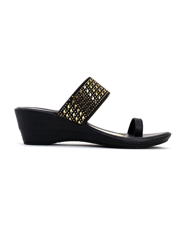 Khadim Wedge Heel Slip On Sandal for Women