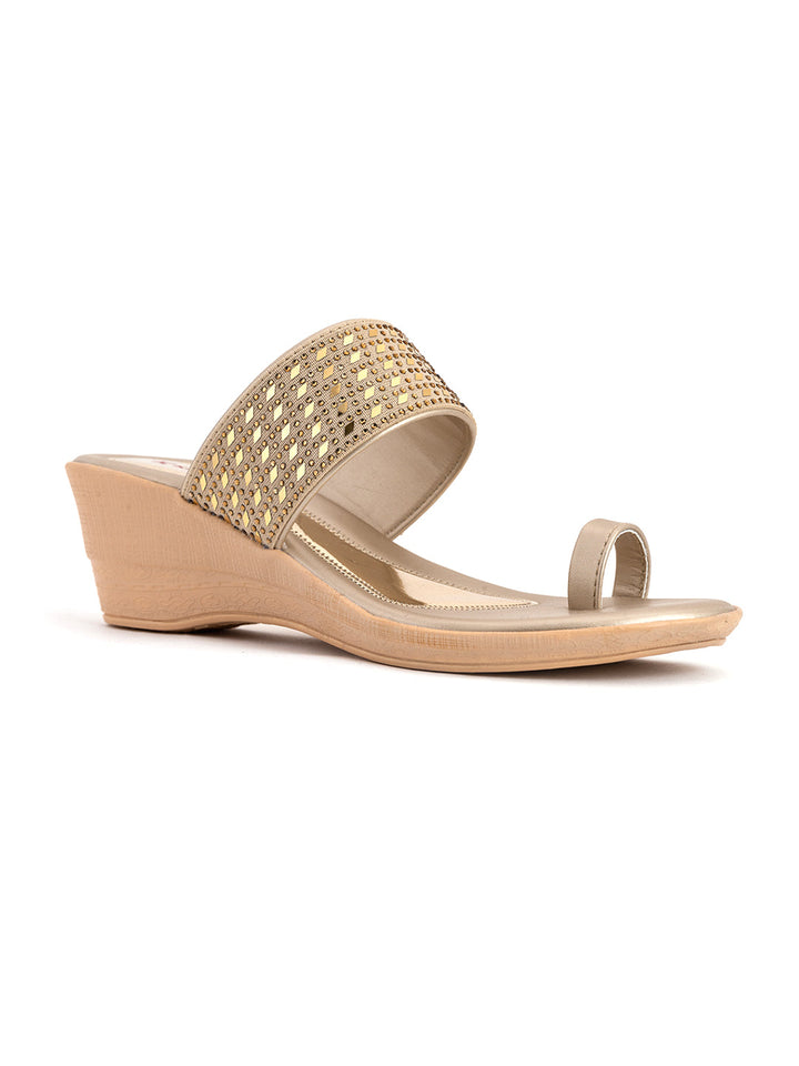 Khadim Wedge Heel Slip On Sandal for Women