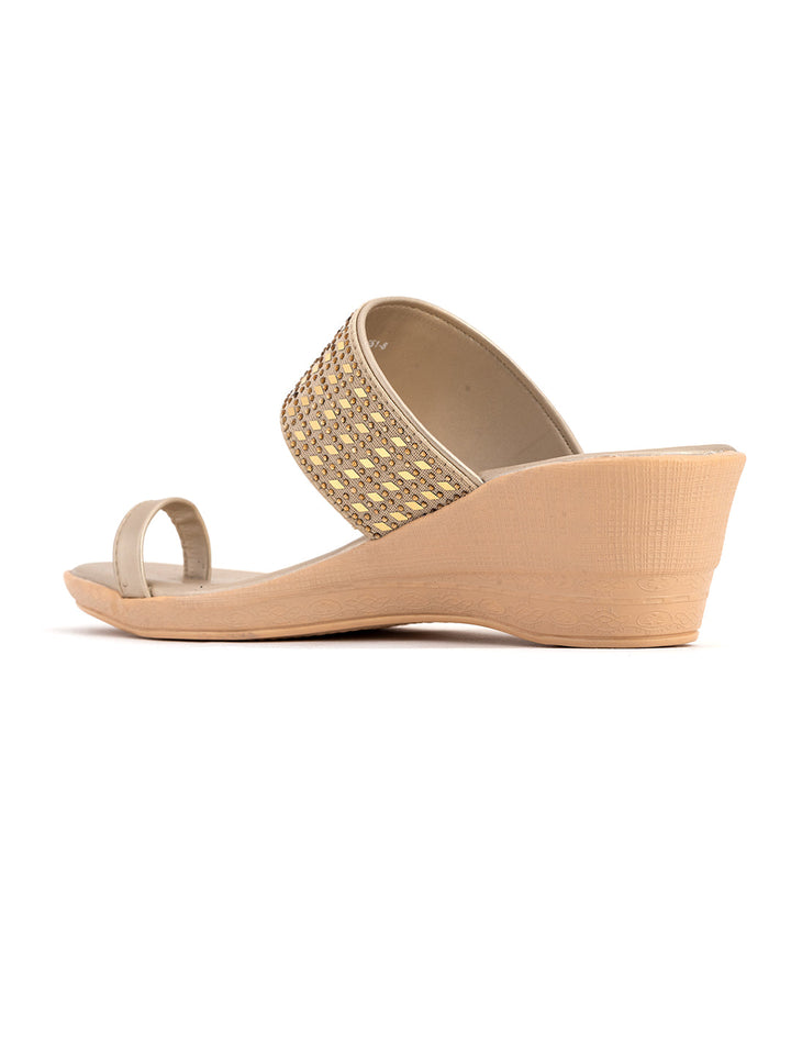 Khadim Wedge Heel Slip On Sandal for Women