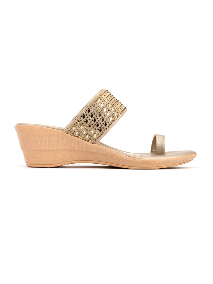 Khadim Wedge Heel Slip On Sandal for Women