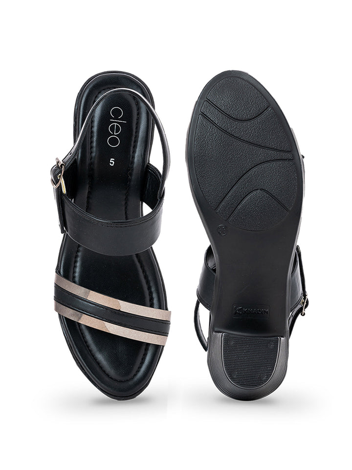 Khadim Cleo Block Heel Sandal for Women
