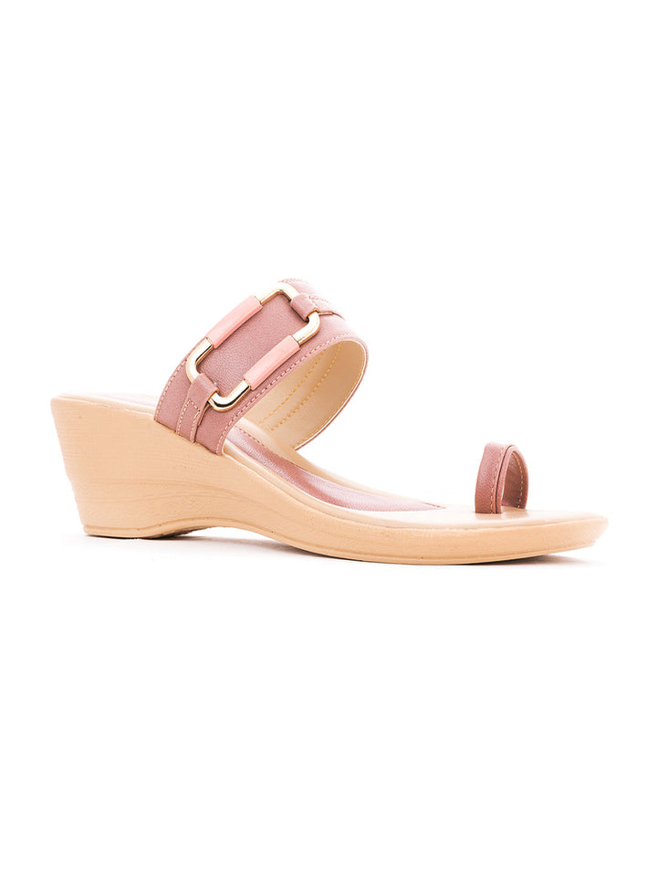 Khadim Wedge Heel Slip On Sandal for Women