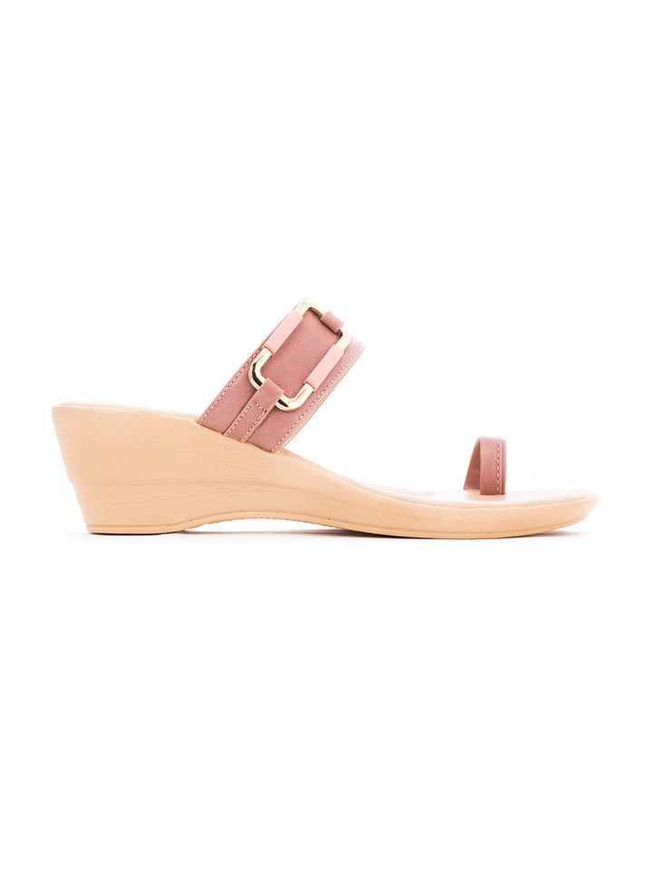 Khadim Wedge Heel Slip On Sandal for Women