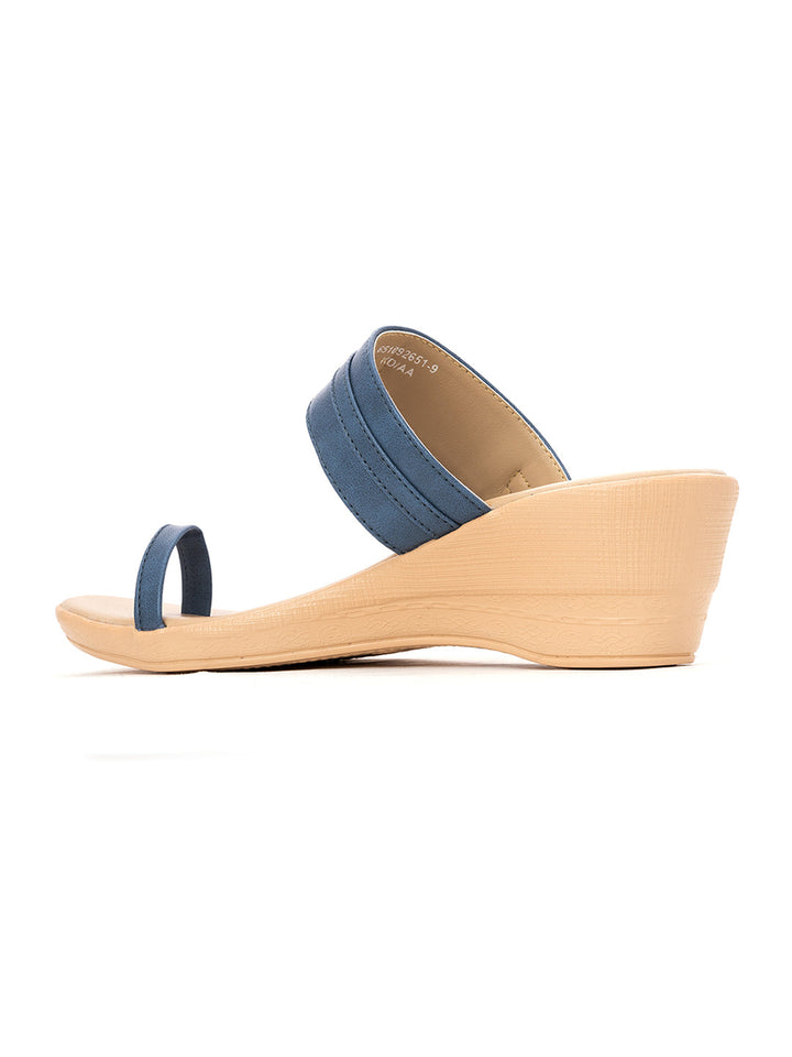 Khadim Wedge Heel Slip On Sandal for Women