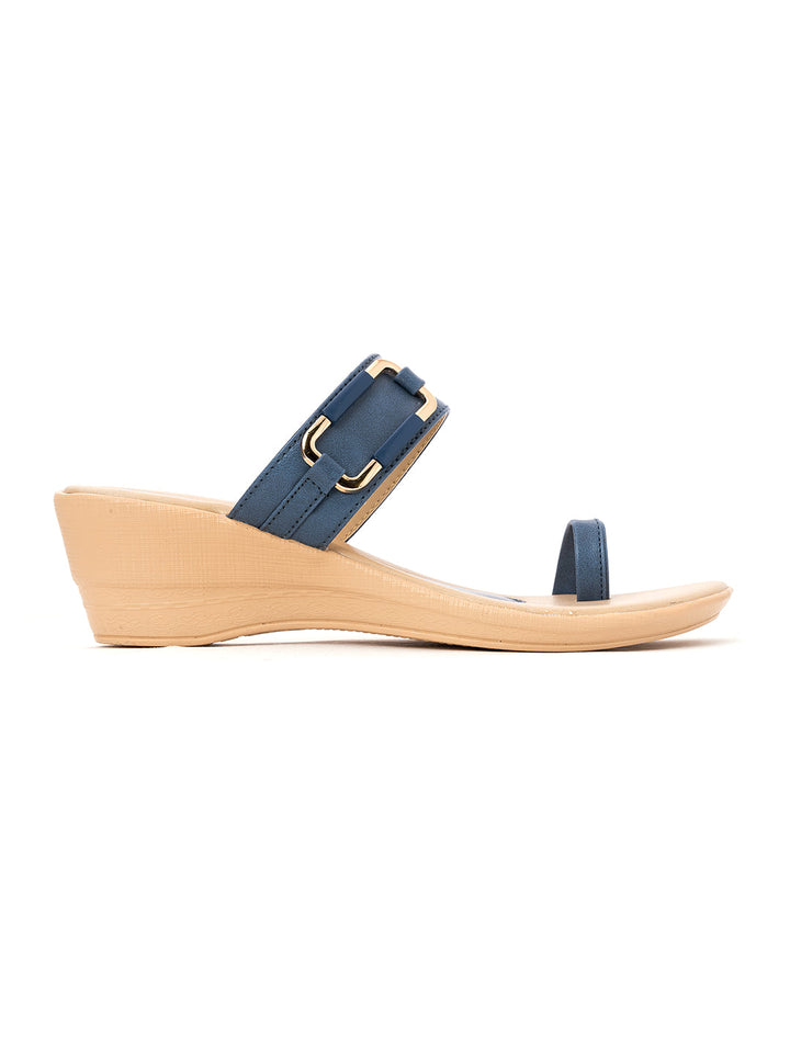 Khadim Wedge Heel Slip On Sandal for Women
