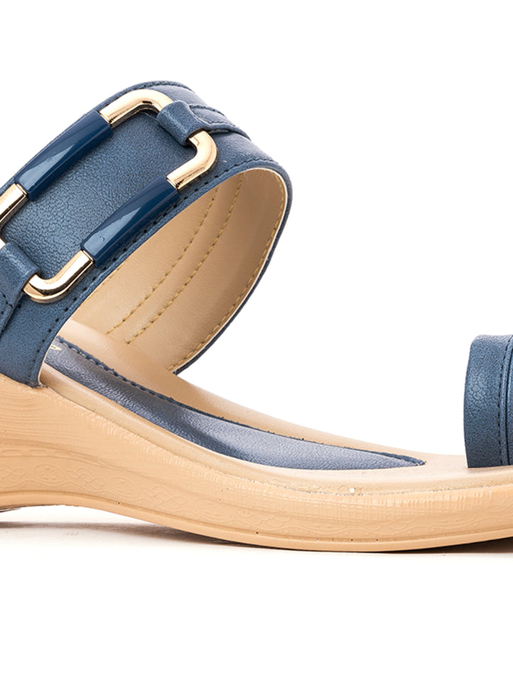 Khadim Wedge Heel Slip On Sandal for Women