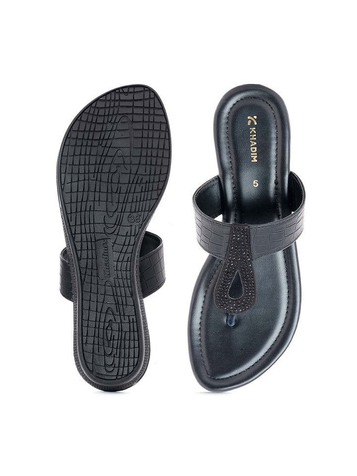 Khadim Flat Slip On Sandal for Women
