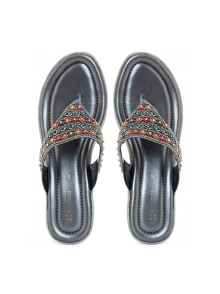 Khadim Wedge Heel Slip On Sandal for Women