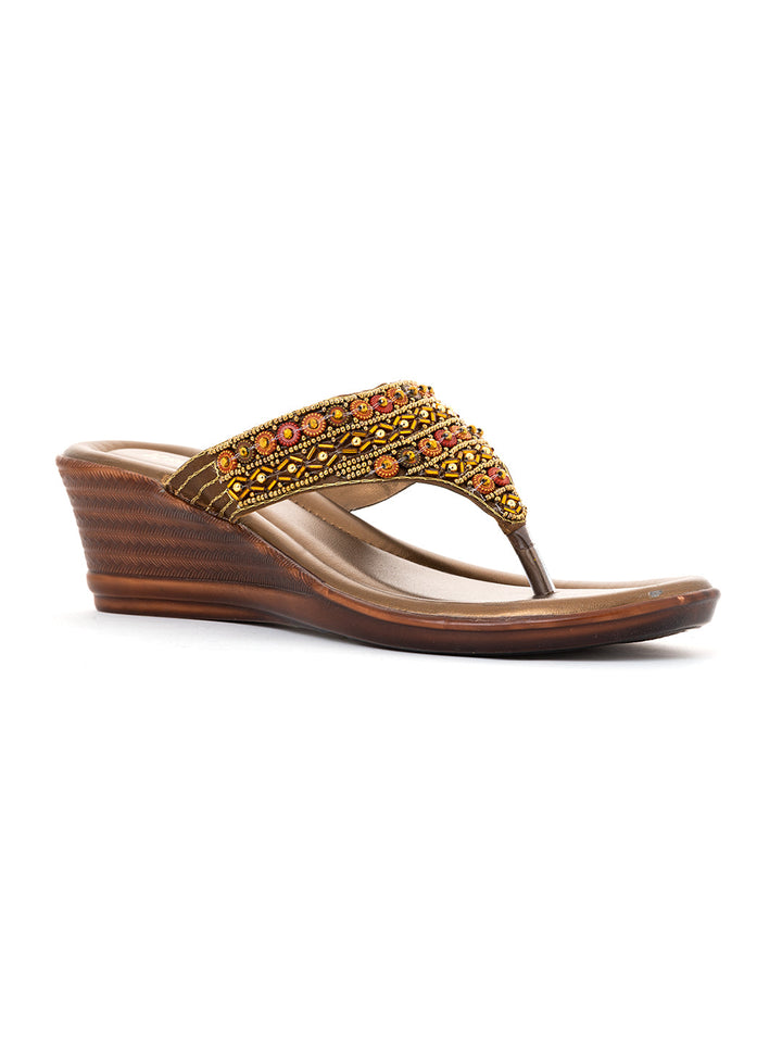 Khadim Wedge Heel Slip On Sandal for Women
