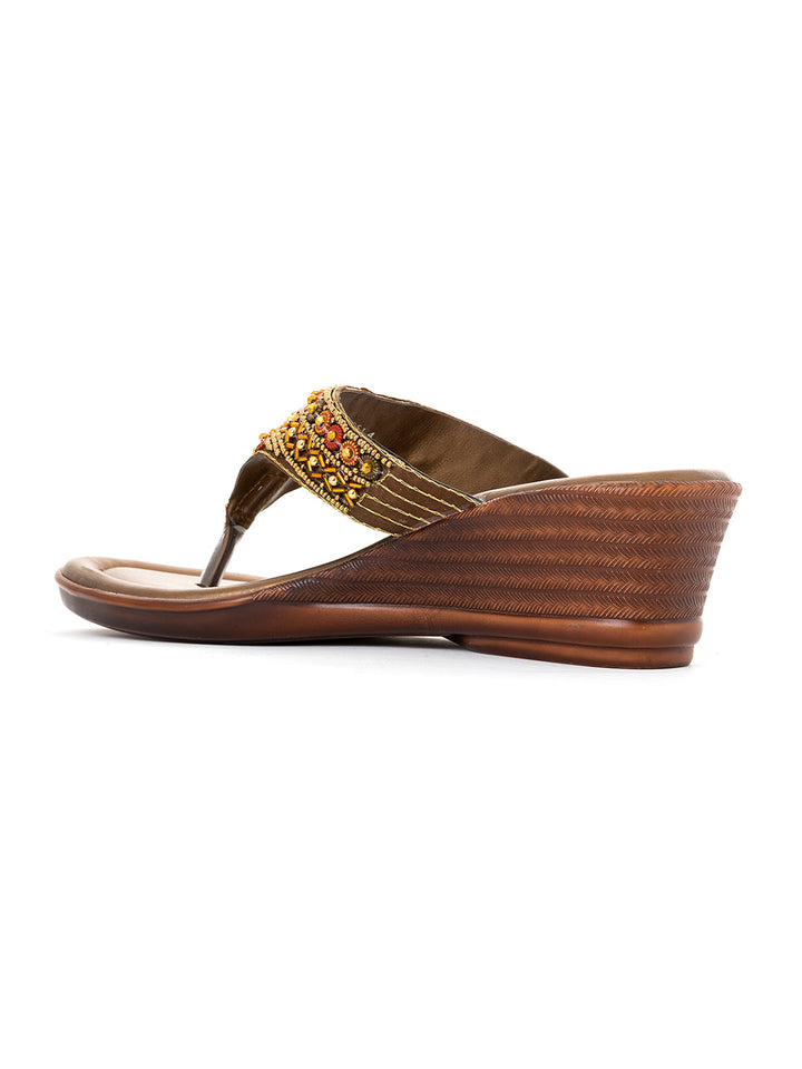 Khadim Wedge Heel Slip On Sandal for Women