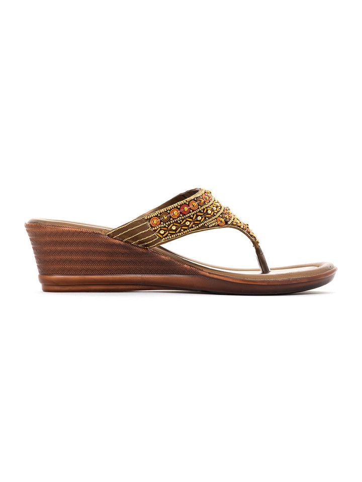 Khadim Wedge Heel Slip On Sandal for Women