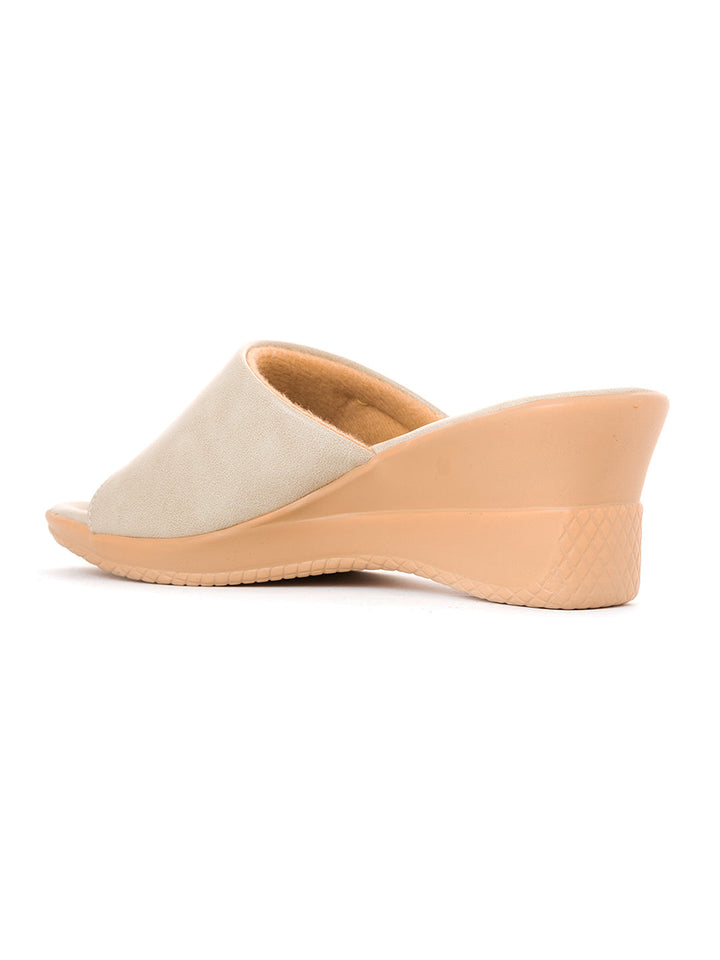 Khadim Wedge Heel Mule Slip On Sandal for Women