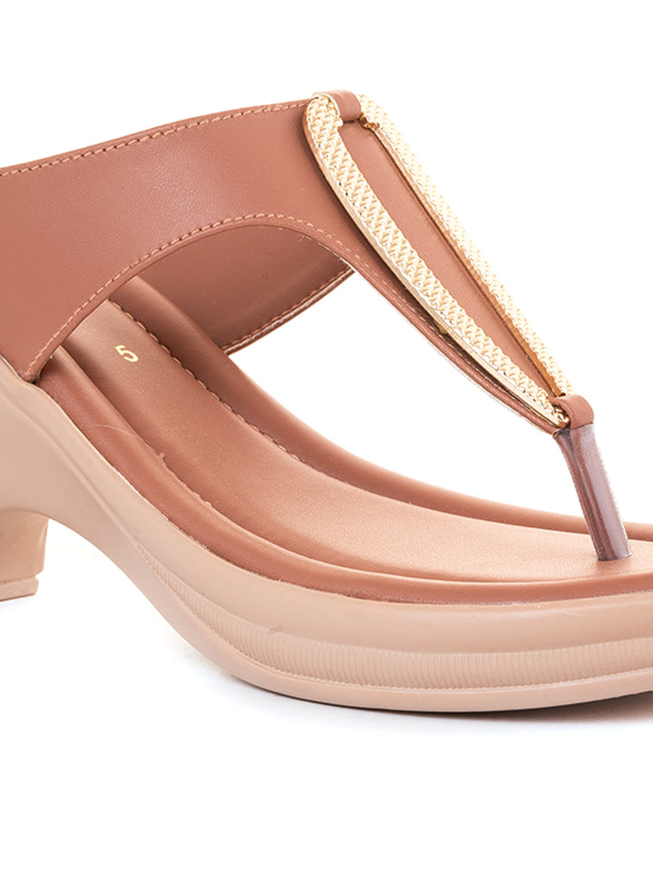 Khadim High Heel Cone Slip On Sandal for Women
