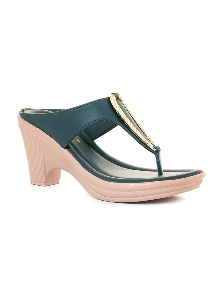 Khadim High Heel Cone Slip On Sandal for Women