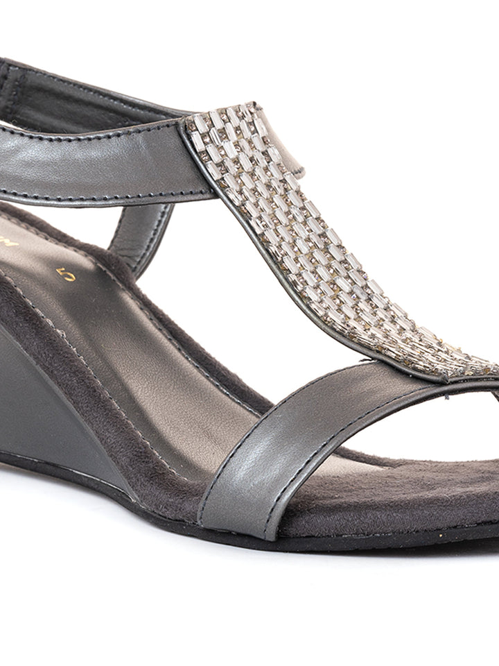 Khadim Wedge Heel Slingback Sandal for Women