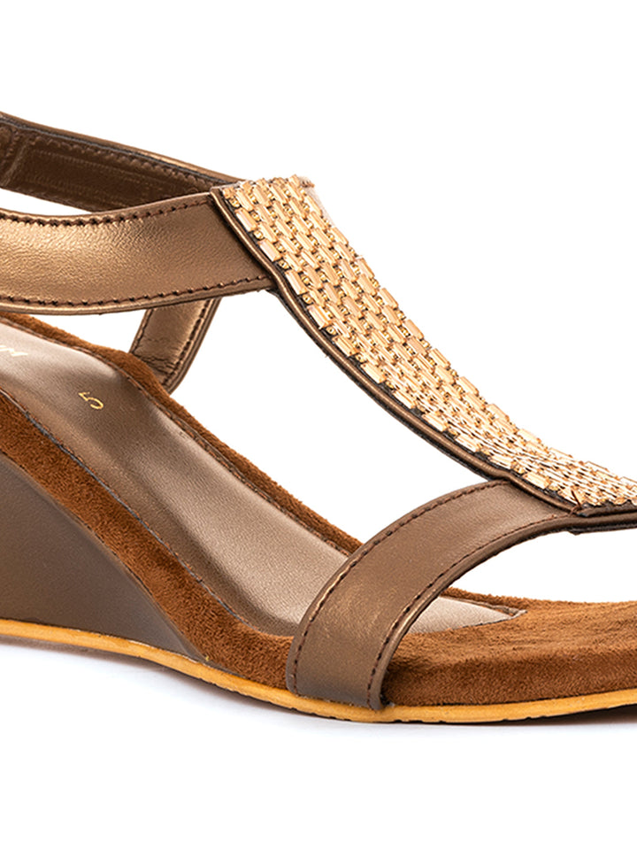 Khadim Wedge Heel Slingback Sandal for Women