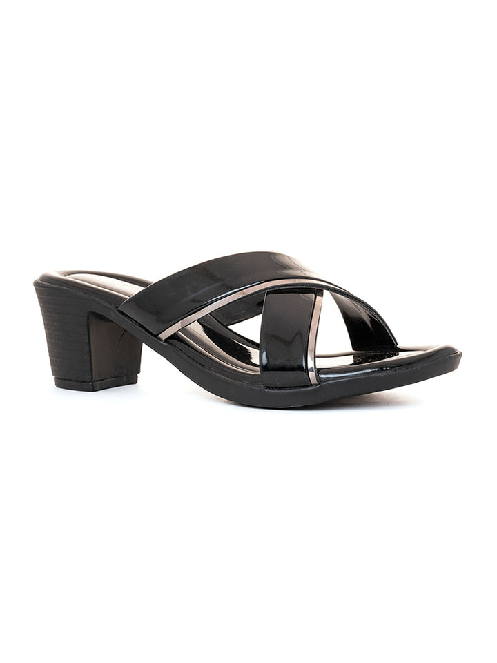Khadim Cleo Block Heel Mule Slip On Sandal for Women