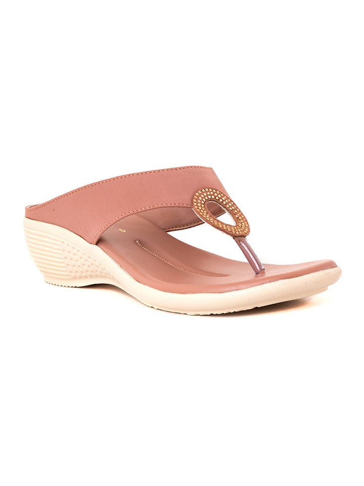 Khadim Wedge Heel Slip On Sandal for Women