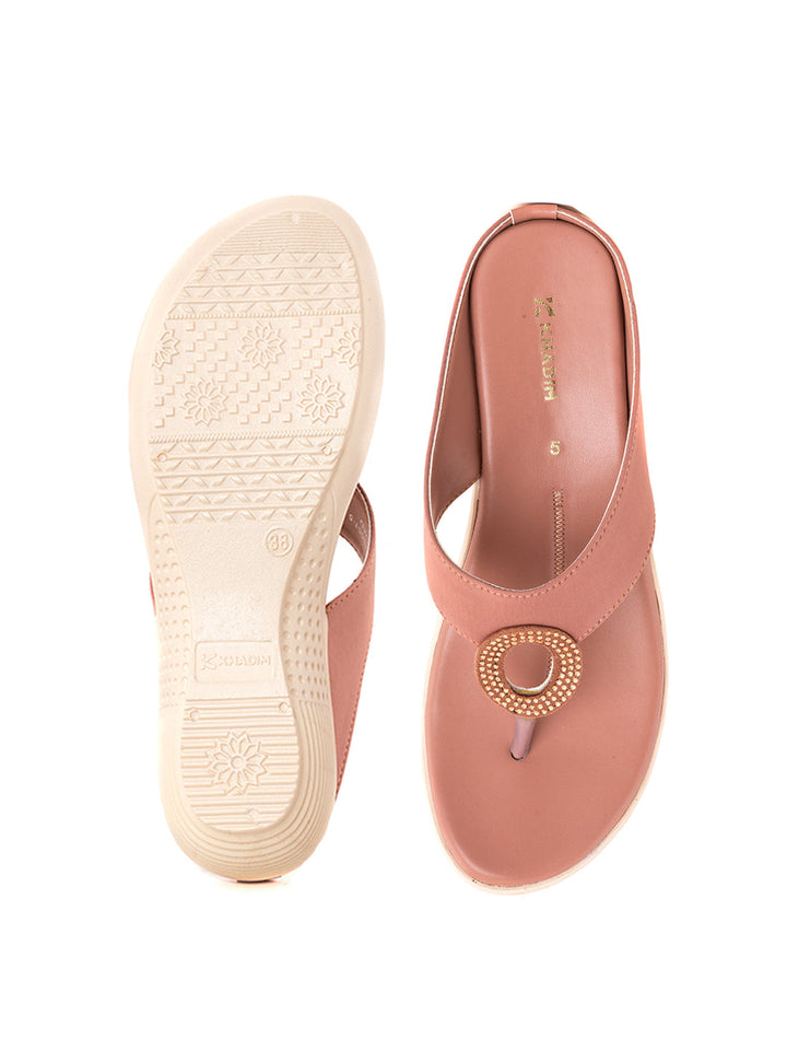 Khadim Wedge Heel Slip On Sandal for Women
