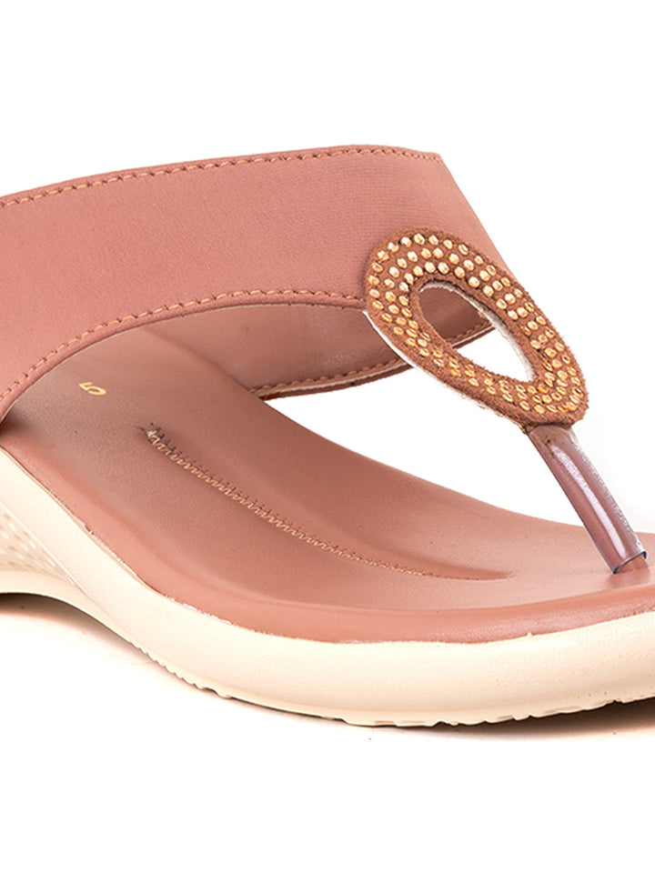 Khadim Wedge Heel Slip On Sandal for Women