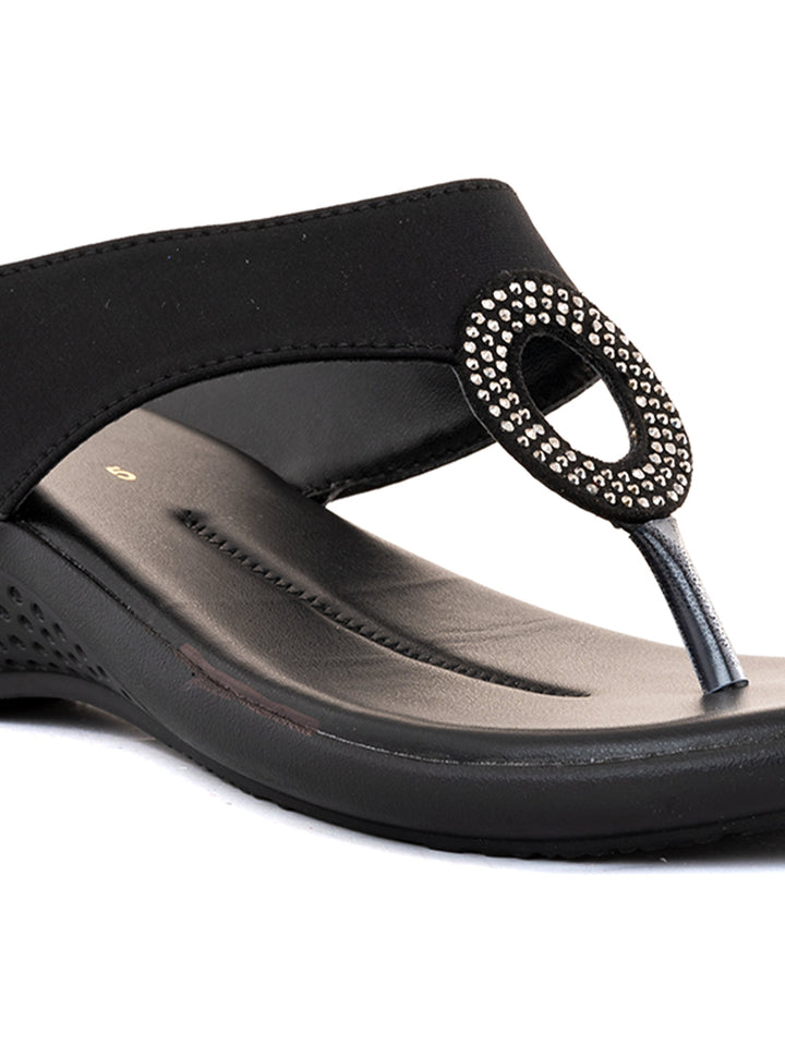 Khadim Wedge Heel Slip On Sandal for Women