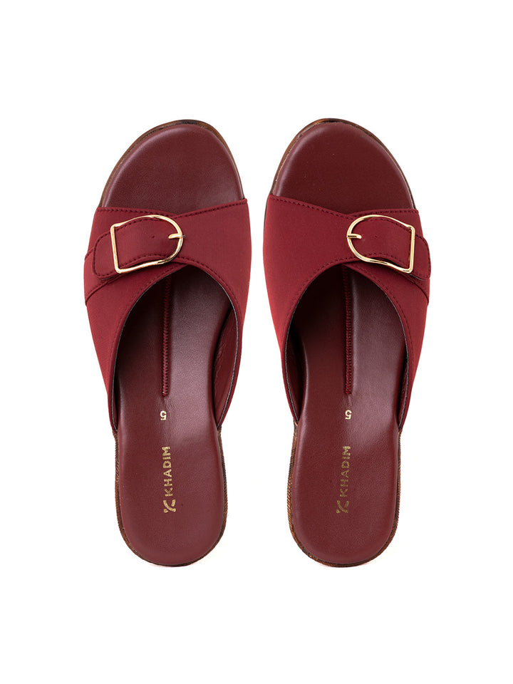 Khadim Wedge Heel Mule Slip On Sandal for Women