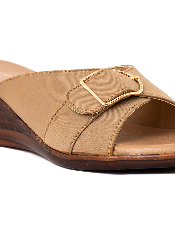 Khadim Wedge Heel Mule Slip On Sandal for Women