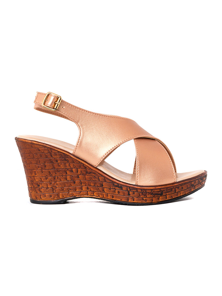 Khadim Sharon High Heel Wedge Sandal for Women