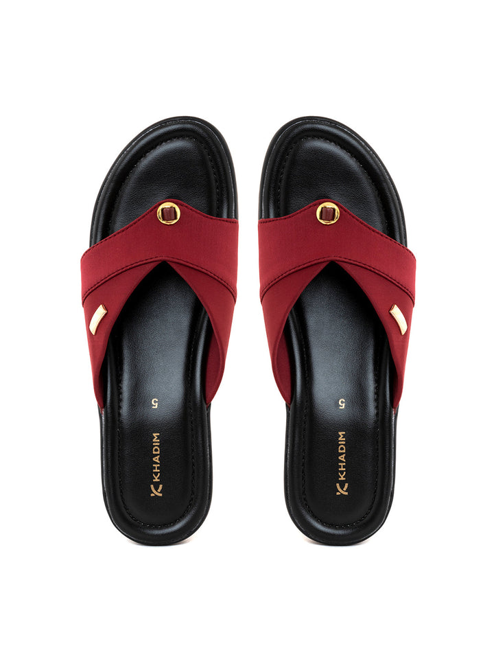 Khadim Wedge Heel Slip On Sandal for Women