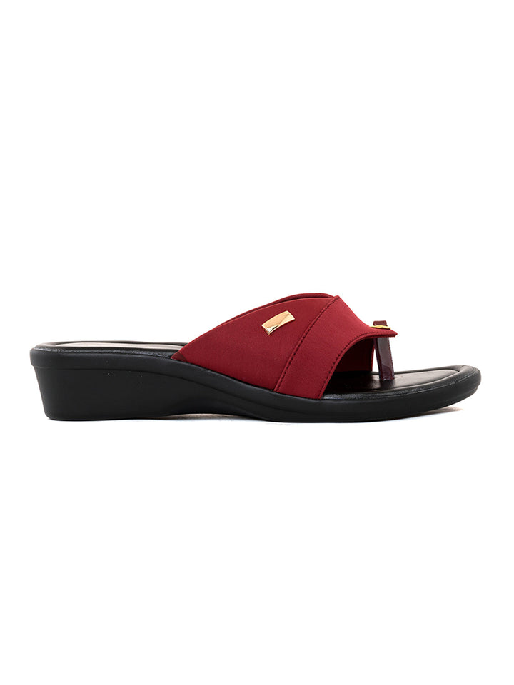Khadim Wedge Heel Slip On Sandal for Women