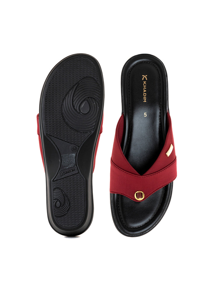 Khadim Wedge Heel Slip On Sandal for Women