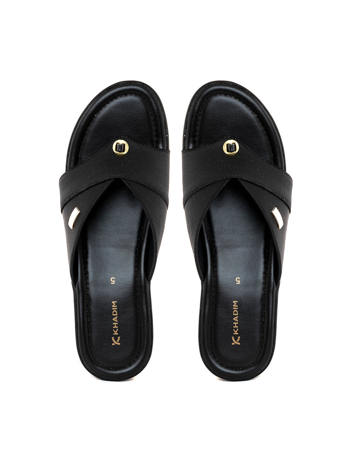 Khadim Wedge Heel Slip On Sandal for Women