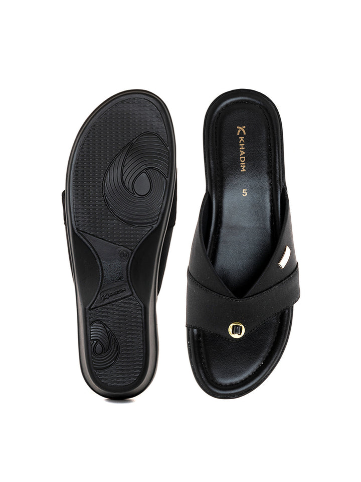 Khadim Wedge Heel Slip On Sandal for Women