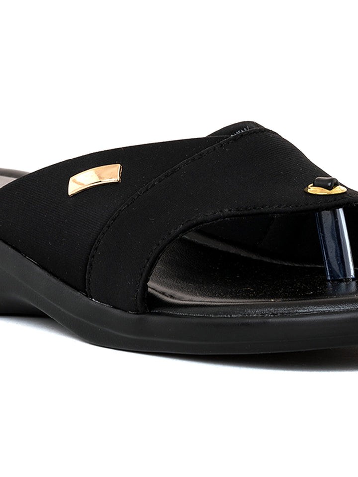 Khadim Wedge Heel Slip On Sandal for Women