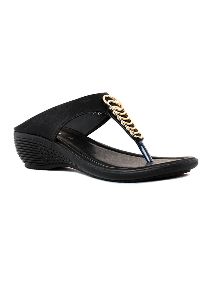 Khadim Wedge Heel Slip On Sandal for Women
