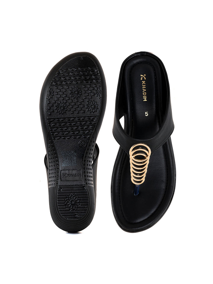 Khadim Wedge Heel Slip On Sandal for Women