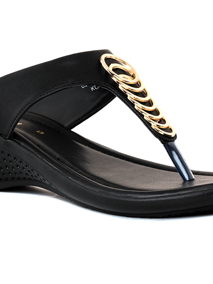 Khadim Wedge Heel Slip On Sandal for Women