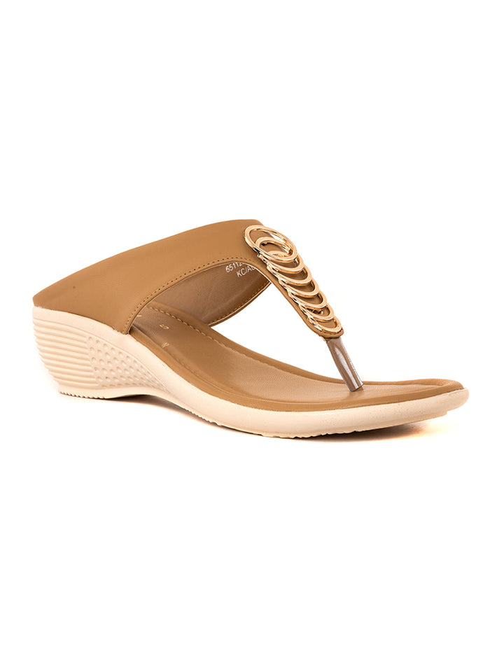 Khadim Wedge Heel Slip On Sandal for Women