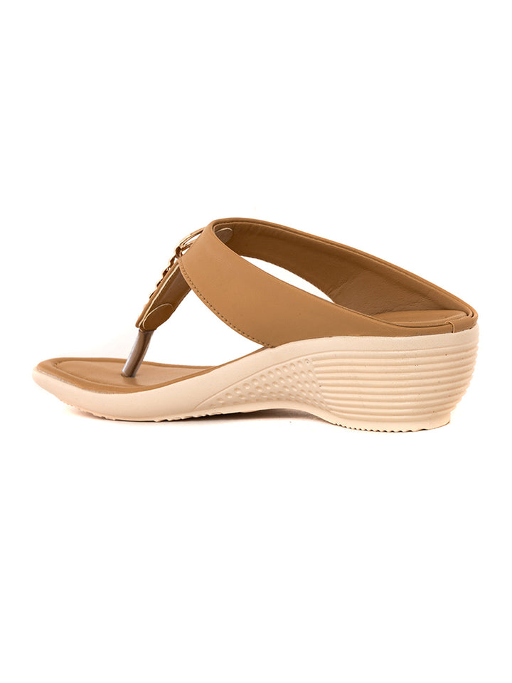 Khadim Wedge Heel Slip On Sandal for Women