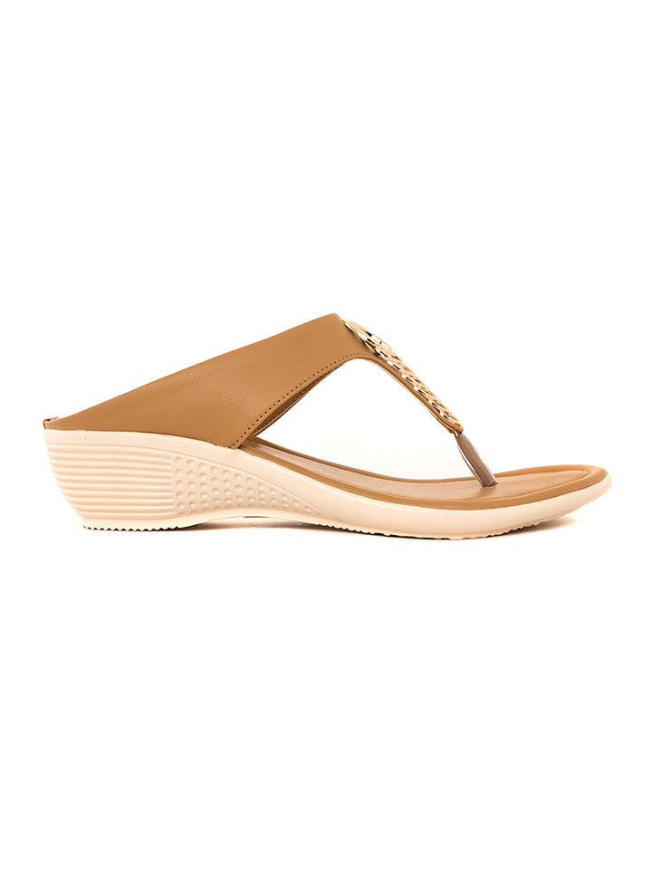 Khadim Wedge Heel Slip On Sandal for Women