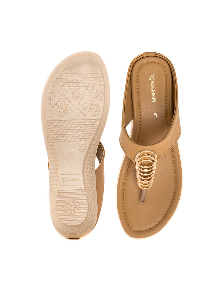 Khadim Wedge Heel Slip On Sandal for Women