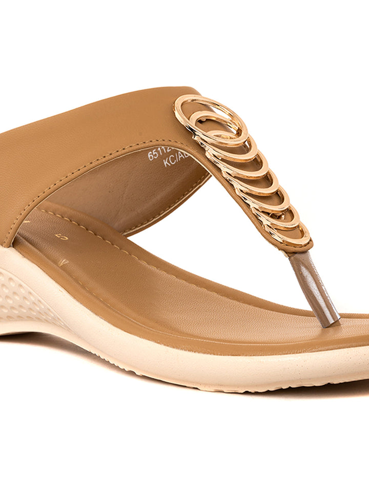 Khadim Wedge Heel Slip On Sandal for Women