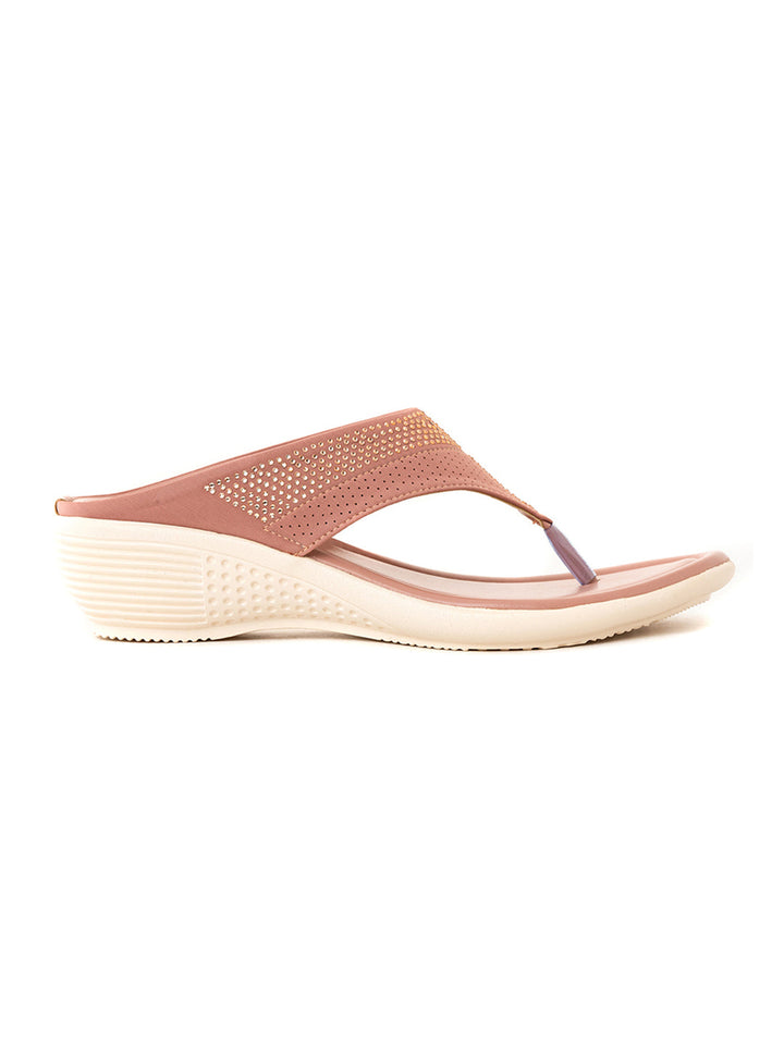 Khadim Wedge Heel Slip On Sandal for Women