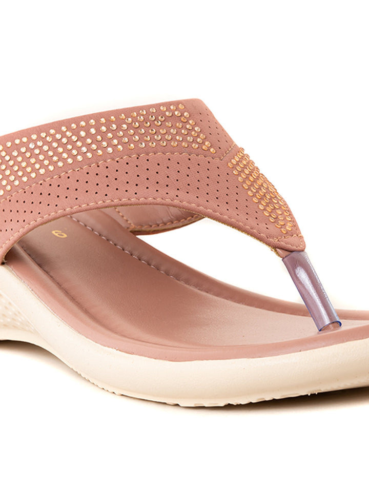 Khadim Wedge Heel Slip On Sandal for Women