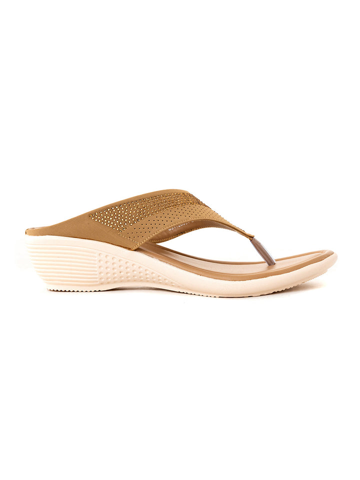 Khadim Wedge Heel Slip On Sandal for Women