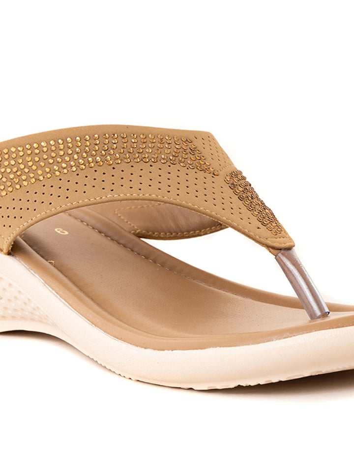 Khadim Wedge Heel Slip On Sandal for Women