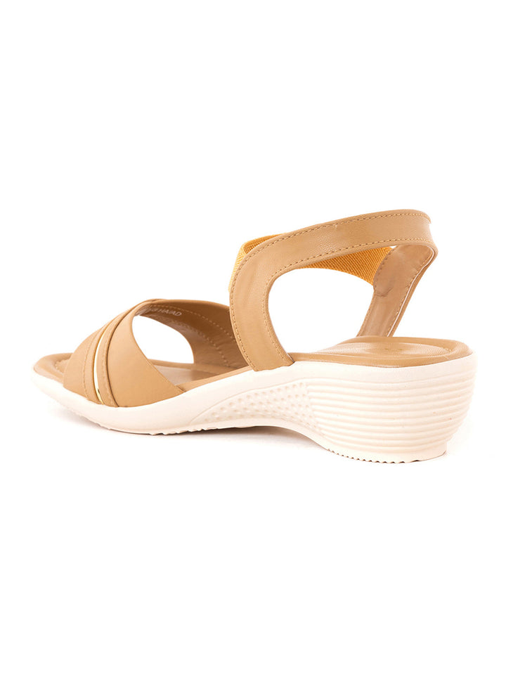 Khadim Wedge Heel Slingback Sandal for Women